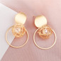Vintage Acrylic Statement Drop Earrings for Women Fashion Jewelry