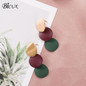 Vintage Acrylic Statement Drop Earrings for Women Fashion Jewelry