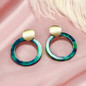 Vintage Acrylic Statement Drop Earrings for Women Fashion Jewelry