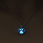 Glow in the Dark Necklace Dog Paw Silver Chain Jewelry Pendants & Necklaces
