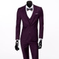 New Men Suits One-Buckle Brand Suits Jacket Formal Dress Men Suit Set Men Wedding Suits Groom Tuxedos (Jacket+Pants+Vest)