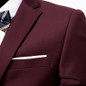 New Men Suits One-Buckle Brand Suits Jacket Formal Dress Men Suit Set Men Wedding Suits Groom Tuxedos (Jacket+Pants+Vest)