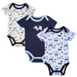 New 3PCS Baby Boy Rompers Baby Clothing Set Summer Cotton Baby Girl Boy Short Sleeve Car Printed Jumpsuit Newborn Baby Clothes
