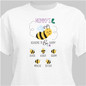 Personalized Mommy's Reasons To Bee Happy T-Shirt
