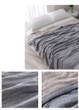 100% Cotton Muslin Blanket Bed Sofa Travel Breathable Simple Style