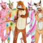 Lion Giraffe Unicorn Adult Onesie Pajama Costume Cosplay