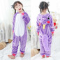 Childrens onesie pajamas for kids - animals hooded pajama set