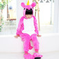 Childrens onesie pajamas for kids - animals hooded pajama set