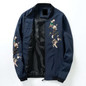 Floral Embroidery Bomber Jacket