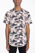 CAMO SCALLOP TEE-BROWN