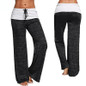 Women Sport Leggings Fitness Yoga Pants patchwork Wide Leg Fitness