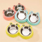 Dog Cat Food Water Double Stainless Steel Bowl