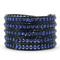 4MM Lapis Natural Stone Wrap Bracelet