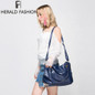 Herald Fashion Designer Women Handbag Female PU Leather Bags Handbags Ladies Portable Shoulder Bag Office Ladies Hobos Bag Totes