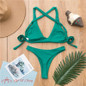 Bikini Swimwear Women Swimsuit Front Knot Bathing Suit Push Up Bikini Set 2019 Sexy Beach Wear Biquini