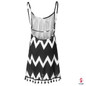 Women Summer Dress  Sexy Beach Dress Vestidos Casual Geometric Printed Tassel Spaghetti Strap Women Mini Dresses