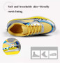 Women Sneakers Breathable Mesh Gold Platform Shoes