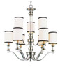 TGL Metropolitan 2 Tier Chandelier Nickel Finish