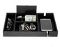 Lifomenz Co Mens Valet Tray with Charging Station Nightstand Dresser Organizer,Mens Catchall Tray for Keys Phone Wallet Coin Jewelry Sunglasses Watch