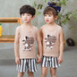 Cartoon Kids Pajamas Sets Cotton Boys Sleepwear Suit Winter Child Girls Pajamas Long Sleeve Tops+Pants 2pcs Children Clothing