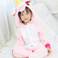 Children Pajamas Winter Sleepwear Boys Onesies Girls Pajama Set Cute Kigurumi Stitch Unicorn Skeleton Animal Kids Pyjama Pijama