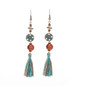 tassel long dangle drop earrings