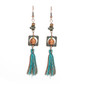 tassel long dangle drop earrings
