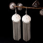 Bohemia Geometric Alloy Long Chain Tassel Dangle Earrings
