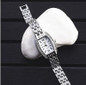 Silver Bracelet Women Luxury Rhinestone Watch