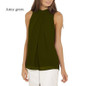 Casual Women Casual Chiffon Blouse Sleeveless Shirt T-shirt Summer Blouse Tops