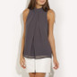 Casual Women Casual Chiffon Blouse Sleeveless Shirt T-shirt Summer Blouse Tops