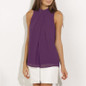 Casual Women Casual Chiffon Blouse Sleeveless Shirt T-shirt Summer Blouse Tops