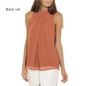 Casual Women Casual Chiffon Blouse Sleeveless Shirt T-shirt Summer Blouse Tops