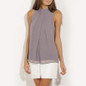 Casual Women Casual Chiffon Blouse Sleeveless Shirt T-shirt Summer Blouse Tops