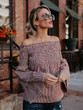 Plaid Off-the-shoulder Puff Sleeves Blouses&Shirts Top