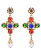 Casual Colorful Rhinestone Faux Pearl Drop Earring