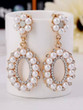 Casual Chic Faux Pearl Round Earring
