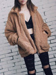 Elegant Faux Fur Coat Women Autumn Winter Warm Soft Zipper Fur Jacket Female Plush Overcoat Pocket Casual Teddy Outwear