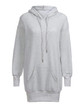 New Grey Drawstring Pockets Hooded Long Sleeve Casual Sweatshirt