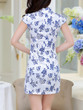 Casual Band Collar Floral Bodycon Dress