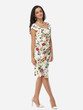 Casual Floral Printed Charming Sweet Heart Bodycon-dress