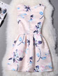 Casual Round Neck Sleeveless Charming Floral Printed Skater Dress