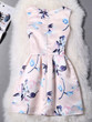 Casual Round Neck Sleeveless Charming Floral Printed Skater Dress