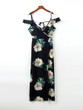 Casual Open Shoulder Floral Printed Maxi Dress