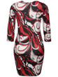 Casual Round Neck Fabulous Printed Bodycon Dress