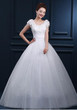 White Patchwork Lace Grenadine Tulle Tutu Elegant Wedding Gowns Maxi Dress