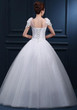 White Patchwork Lace Grenadine Tulle Tutu Elegant Wedding Gowns Maxi Dress