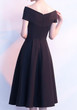 Black Draped Off Shoulder Backless A-Line Banquet Elegant Party Maxi Dress