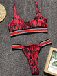 Snakeskin&Leopard Printed Bikinis Swimwear