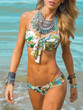 Floral Two-pieces Bikini Swimwear
